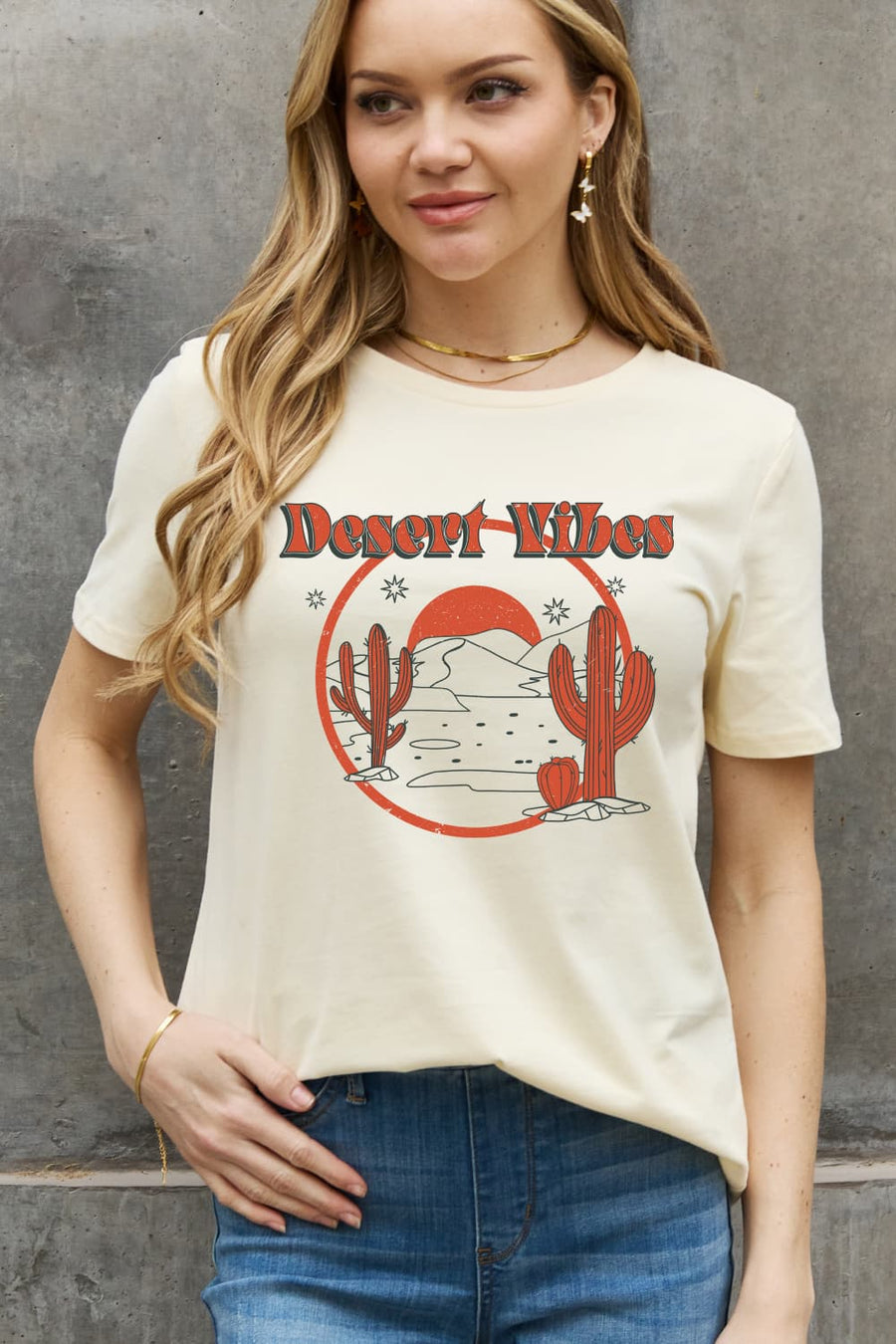 Simply Love Full Size DESERT VIBES Graphic Cotton Tee