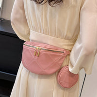 PU Leather Sling Bag with Small Purse