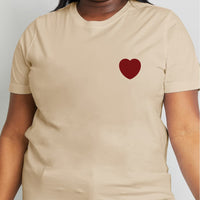 Simply Love Full Size Heart Graphic Cotton Tee