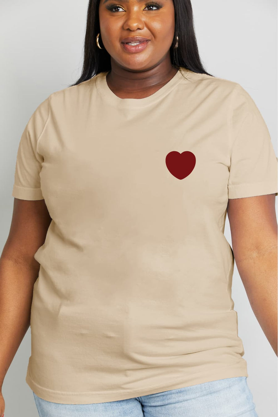 Simply Love Full Size Heart Graphic Cotton Tee