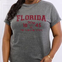 Simply Love Full Size FLORIDA 1845 Graphic Cotton Tee