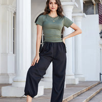 Drawstring Pants with Pockets