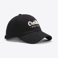 CREATE NEW LIFE Adjustable Cotton Baseball Cap