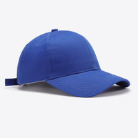 Plain Adjustable Cotton Baseball Cap