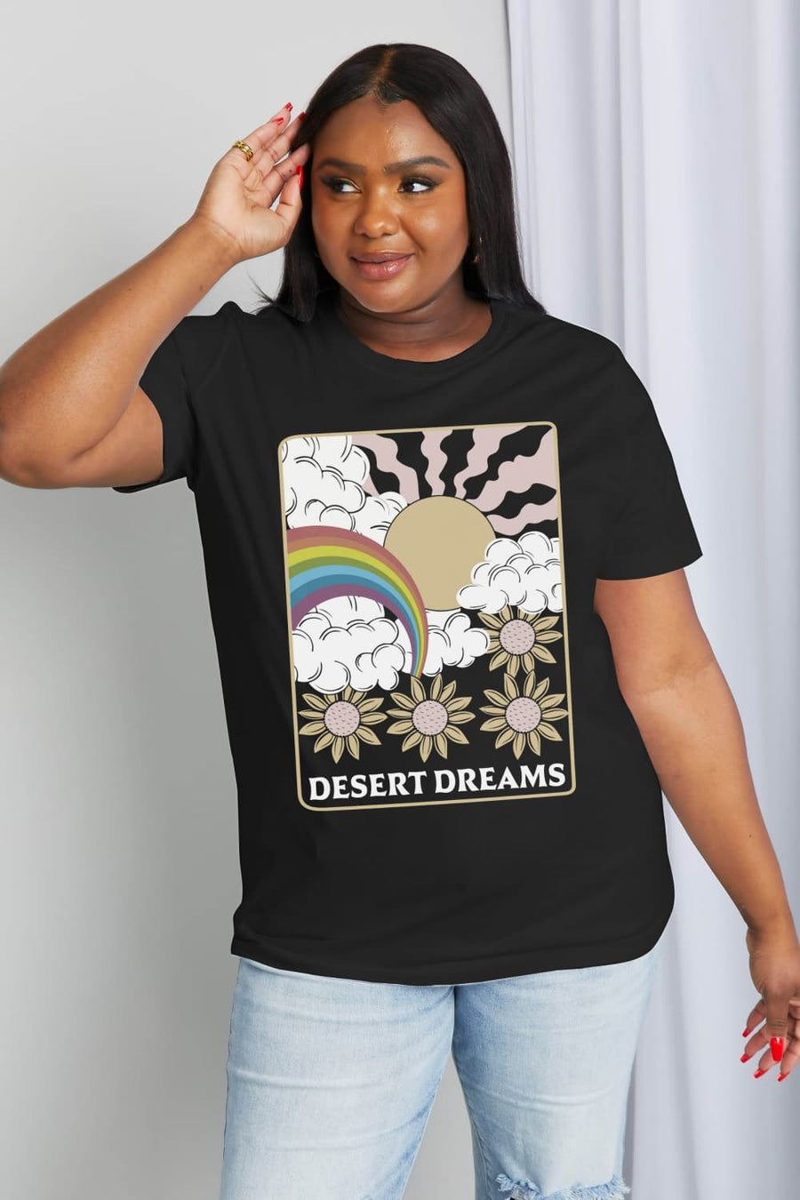 Simply Love Full Size DESERT DREAMS Graphic Cotton Tee