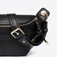 PU Leather Chain Strap Crossbody Bag