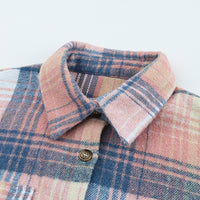 Plaid Dropped Shoulder Shacket