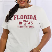 Simply Love Full Size FLORIDA 1845 Graphic Cotton Tee