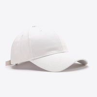 Plain Adjustable Cotton Baseball Cap