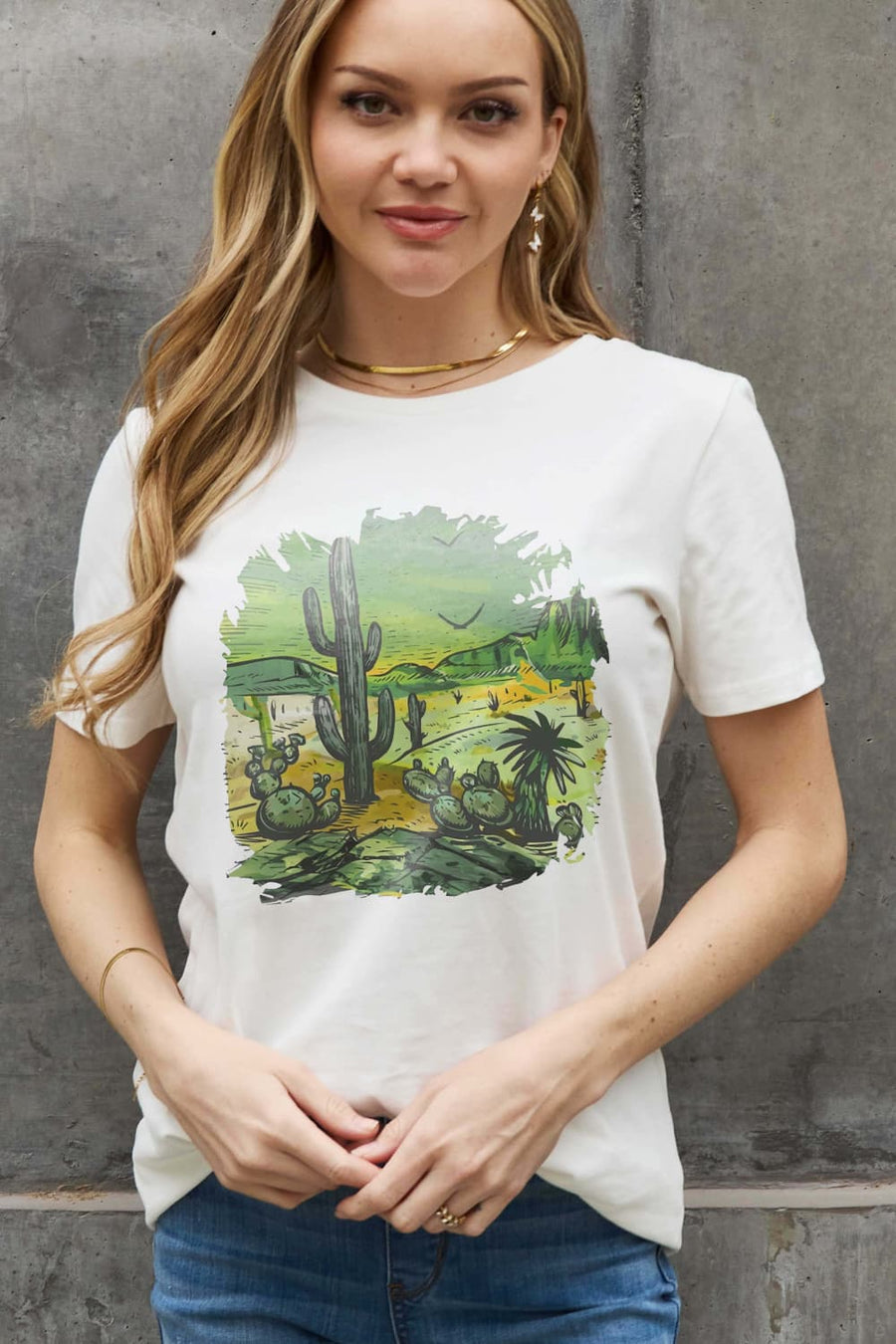 Simply Love Full Size Desert Graphic Cotton Tee