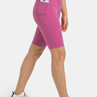 Aromel Apparel Active Active-High Waist Biker Shorts with Pockets