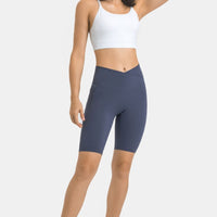 Aromel Apparel Active Active-High Waist Biker Shorts with Pockets