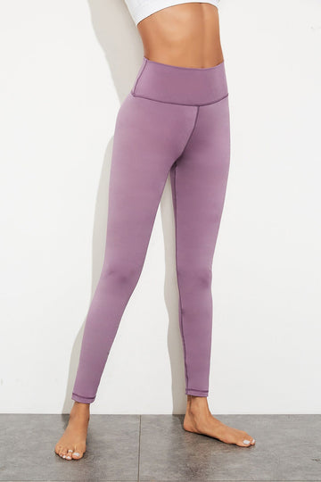 Aromel Apparel Active Purple / S Active-Exposed Seam High Waist Yoga Leggings