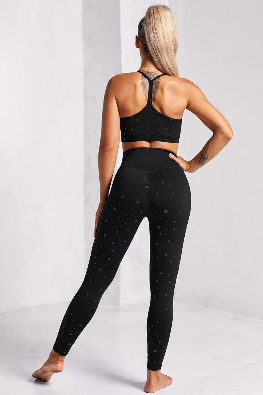 Aromel Apparel Active set Set-Star Sports Bra and Leggings