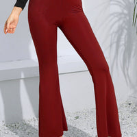 High Waist Long Flare Pants