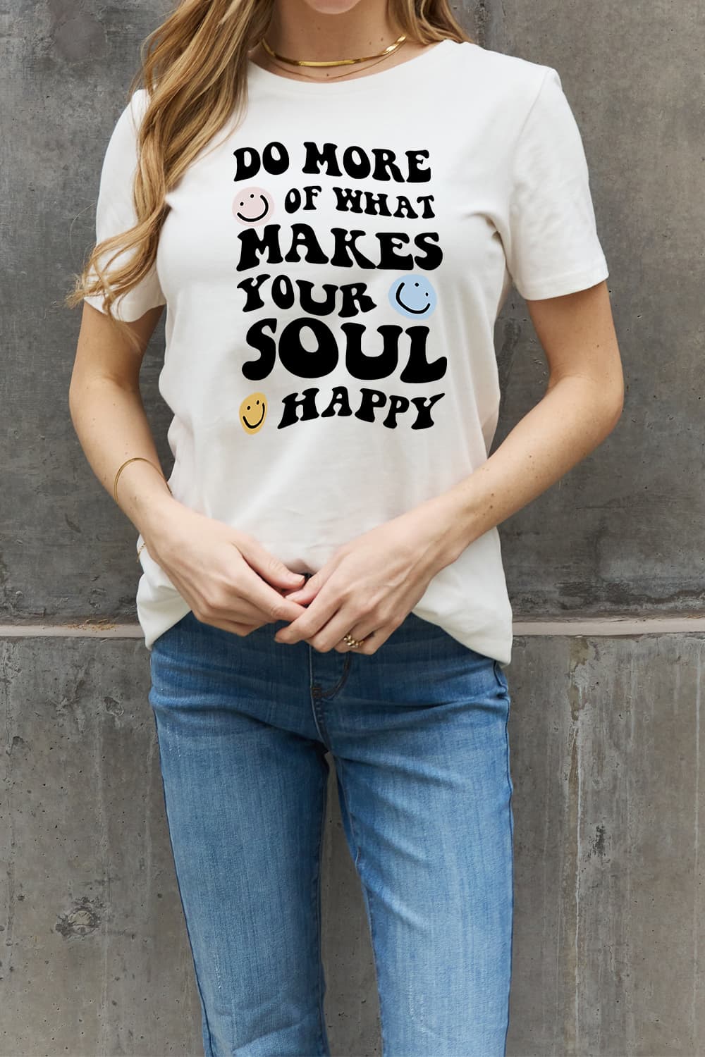 Simply Love Full Size Slogan Graphic Cotton Tee