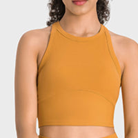 Racerback Cropped Sports Tank