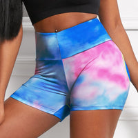 Wide Waistband High Waist Yoga Shorts