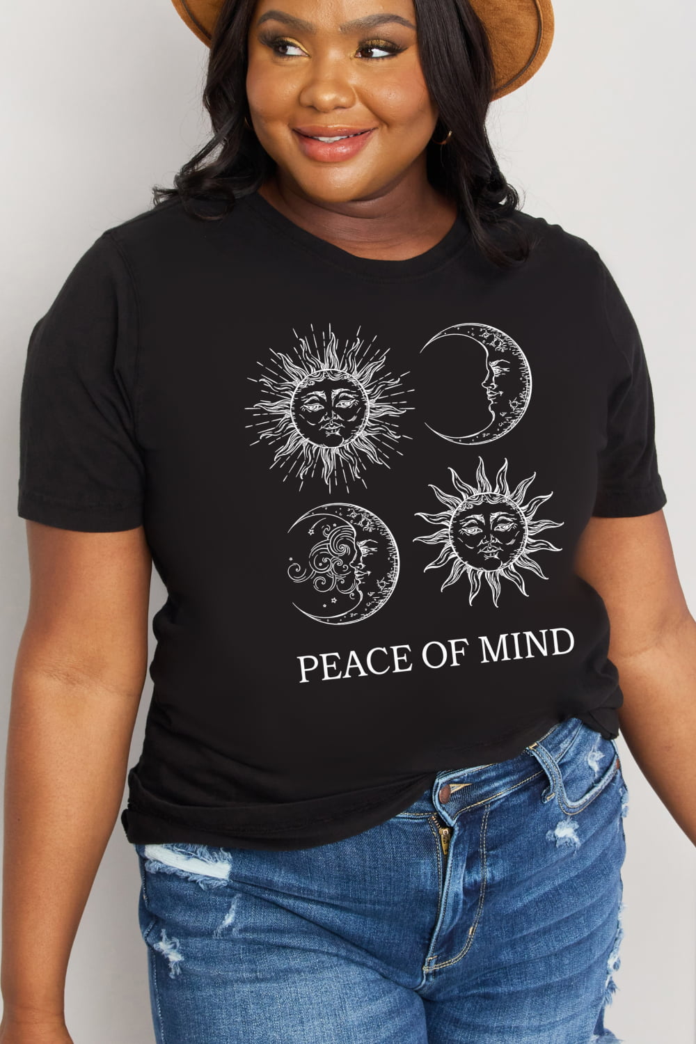 Simply Love Full Size PEACE OF MIND Graphic Cotton Tee