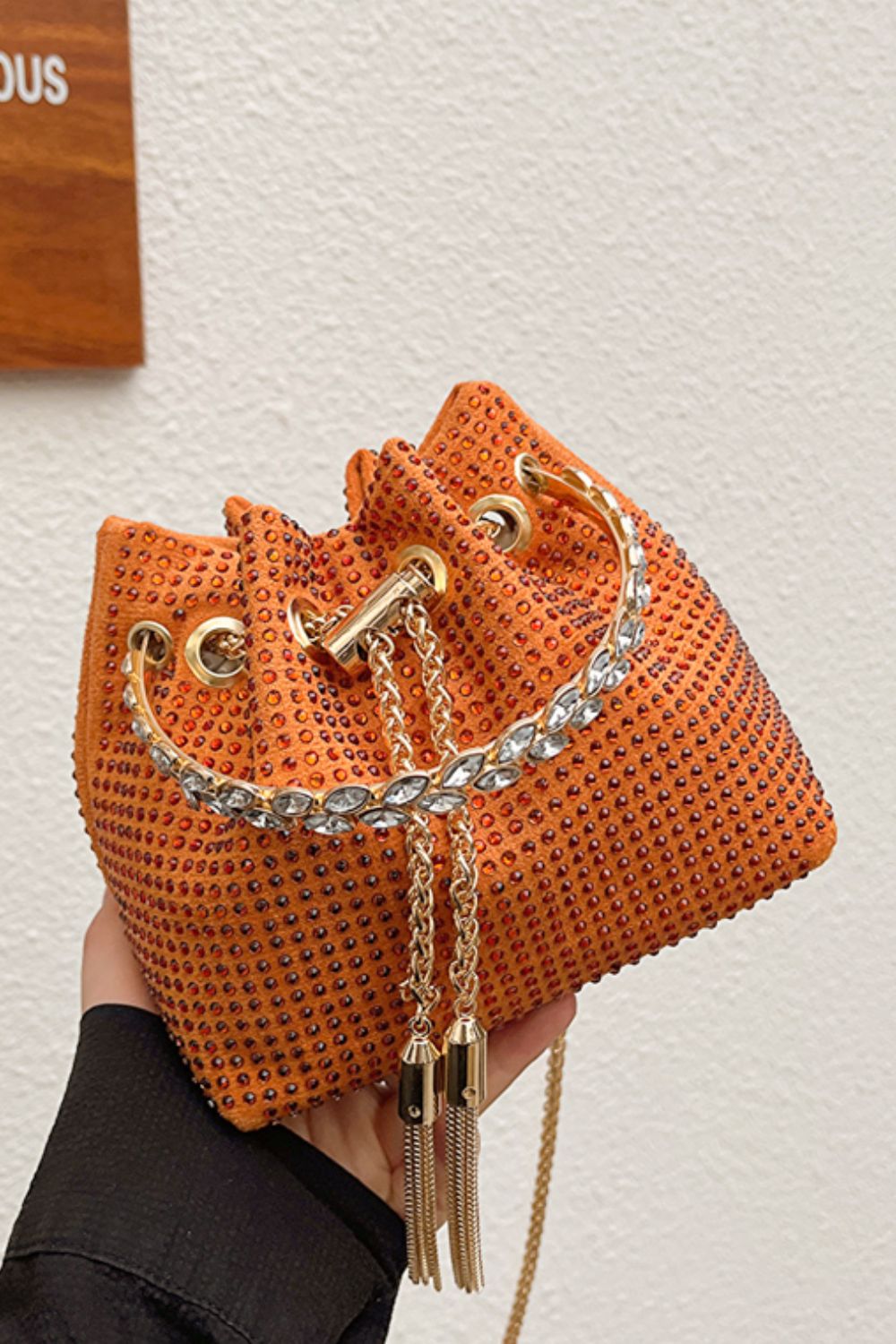 Glitter PVC Small Bucket Bag