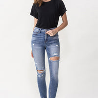 Lovervet Juliana Full Size High Rise Distressed Skinny Jeans