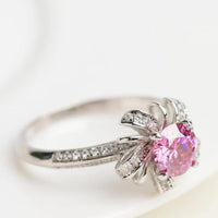 1 Carat Moissanite Flower-Shaped Ring