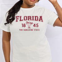 Simply Love Full Size FLORIDA 1845 Graphic Cotton Tee