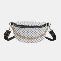 Printed PU Leather Sling Bag