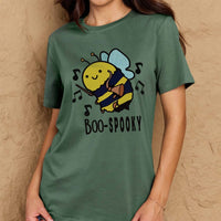 Simply Love Full Size BOO-SPOOKY Graphic Cotton T-Shirt