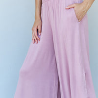 ODDI Full Size Wide Leg Palazzo Pants in Lavender