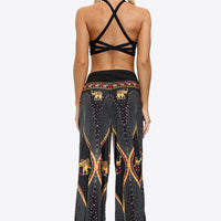 Exotic Style Printed Ruched Pants