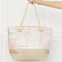 Justin Taylor Mermaid Vibes Scalloped Tote Bag