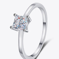 925 Sterling Silver Moissanite Solitaire Ring