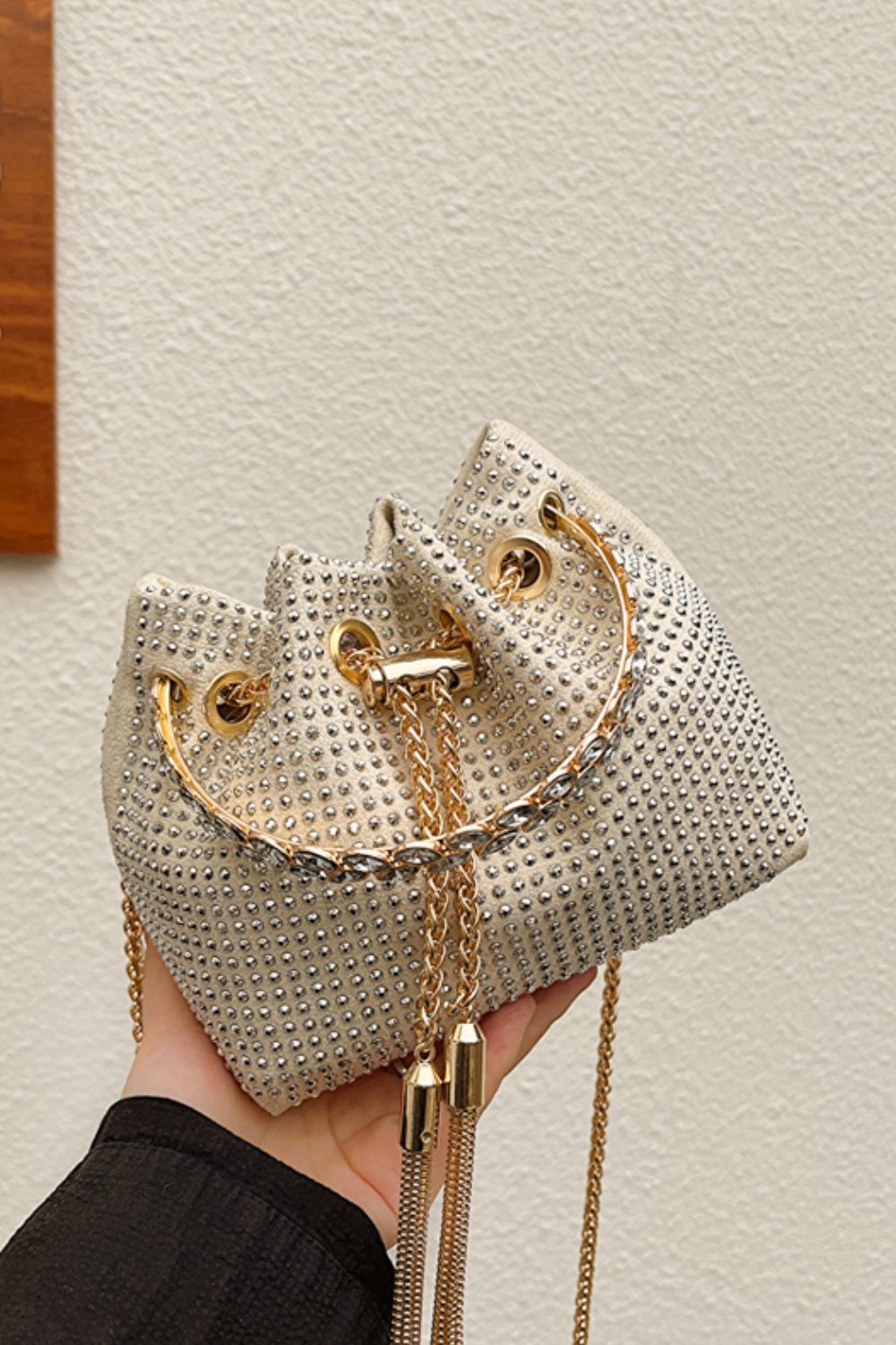 Glitter PVC Small Bucket Bag