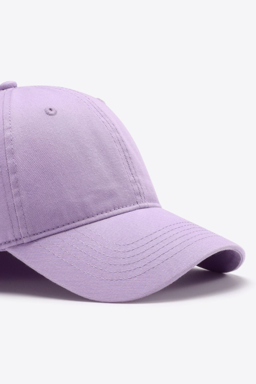 Plain Adjustable Cotton Baseball Cap