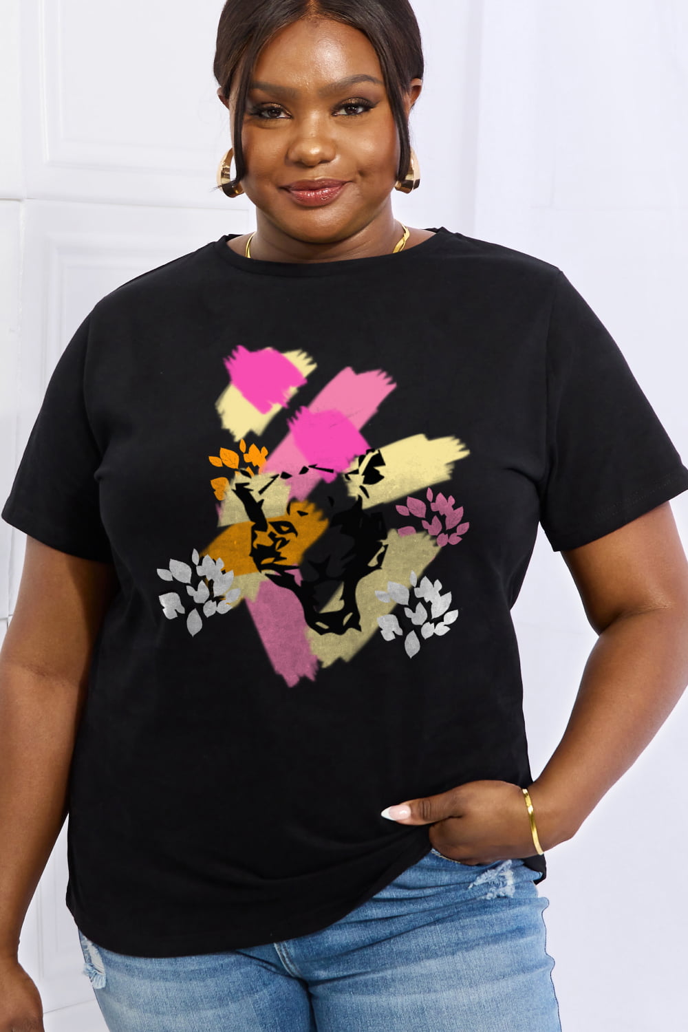 Simply Love Full Size Tiger Graphic Cotton Tee