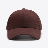 Plain Adjustable Cotton Baseball Cap