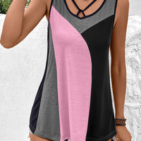 Color Block Tank Top