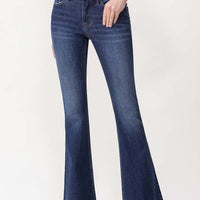 Lovervet Full Size Joanna Midrise Flare Jeans