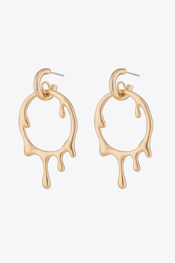 Copper and Zinc Alloy Drop Earrings