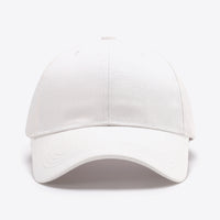 Plain Adjustable Cotton Baseball Cap