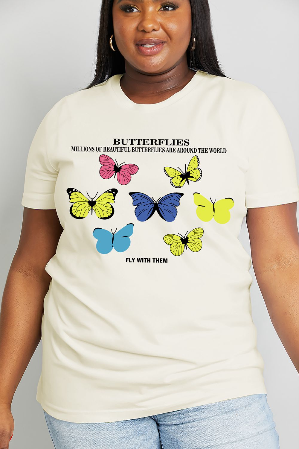 Simply Love Full Size Butterfly Graphic Cotton Tee