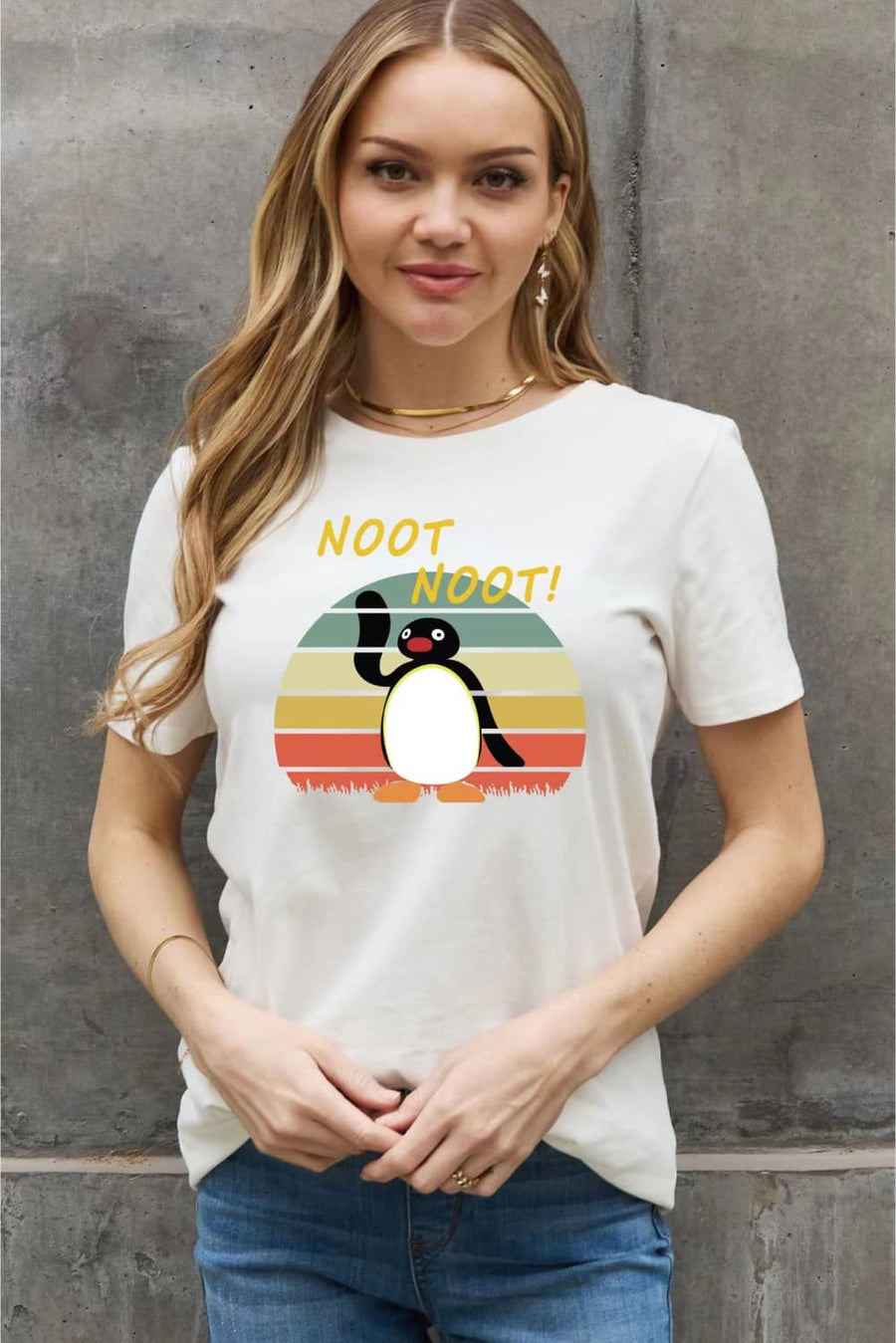 Simply Love Full Size NOOT Graphic Cotton Tee