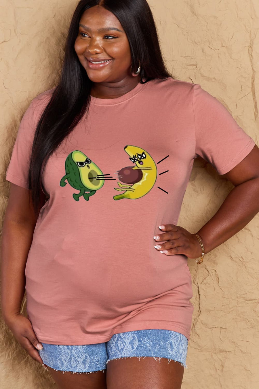 Simply Love Full Size Avocado Graphic Cotton T-Shirt