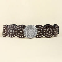 Vintage PU Leather Wide Belt