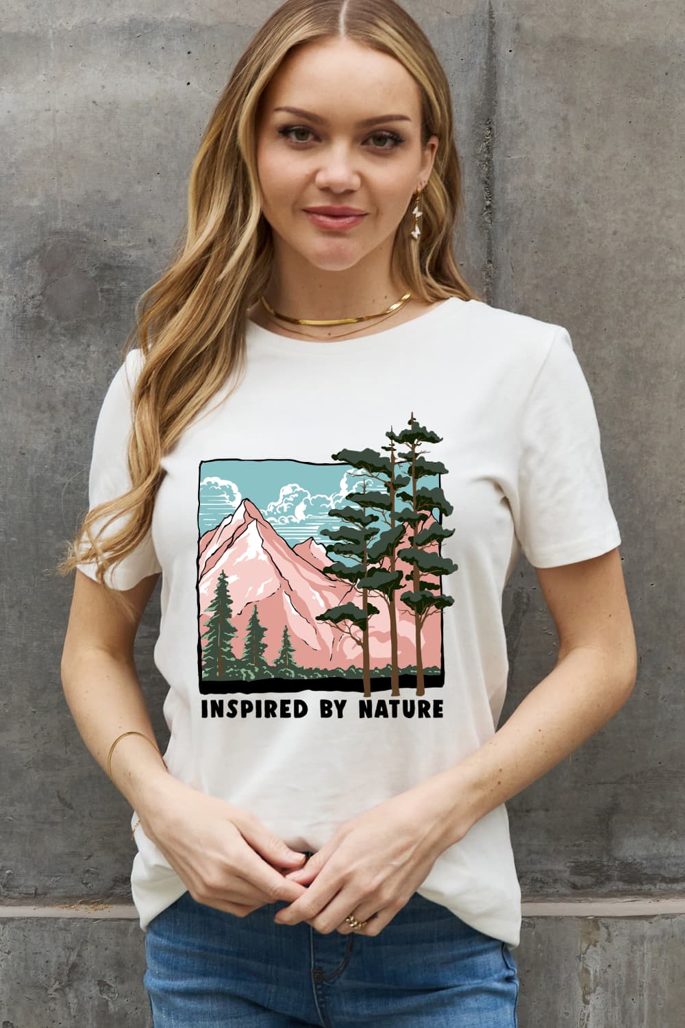 Simply Love Full Size INSPIRED BY  NATURE Graphic Cotton Tee