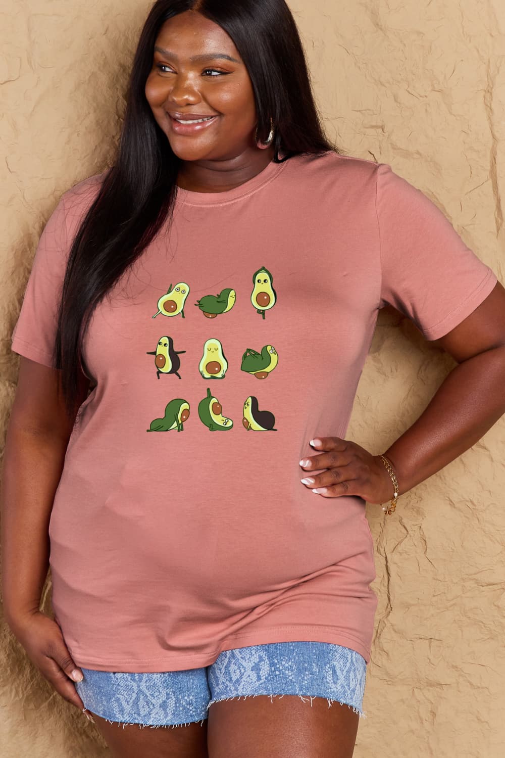 Simply Love Full Size Avocado Graphic Cotton T-Shirt