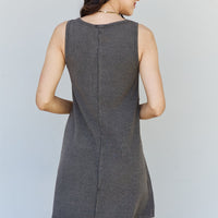 HEYSON All About Comfort Sleeveless Button Down Midi Dress