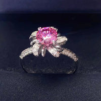 1 Carat Moissanite Flower-Shaped Ring