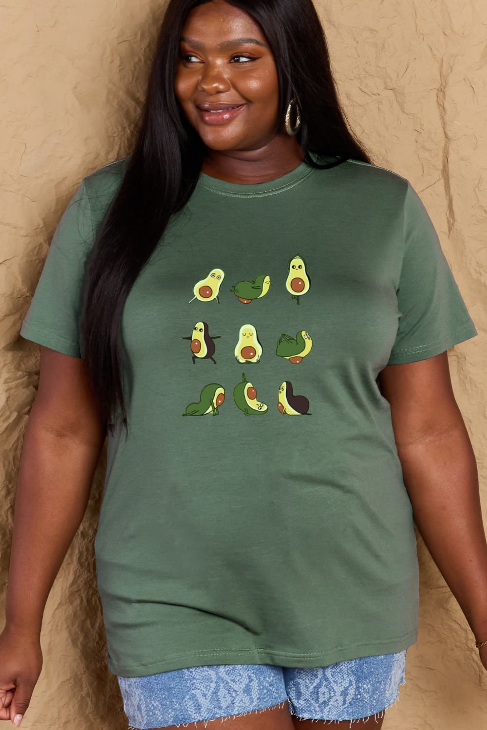 Simply Love Full Size Avocado Graphic Cotton T-Shirt